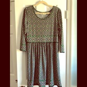 3/4 length sleeve Rayon Dress